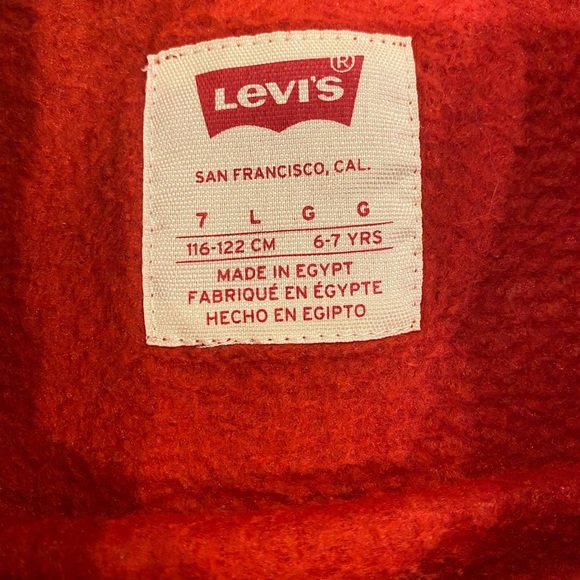 Youth retro unisex Levi’s logo sweater size L - Picture 2 of 3